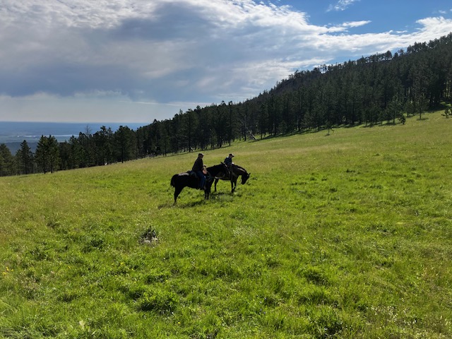 Cowboy Country Drone Service team operating agricultural drone in Wyoming